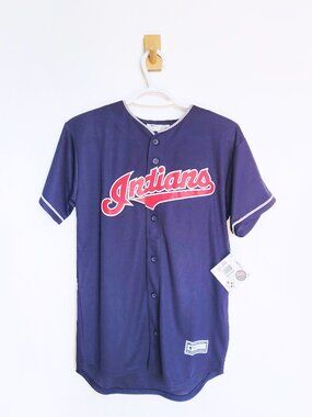 MLB Cleveland Indians Baseball Jersey - Youth Large